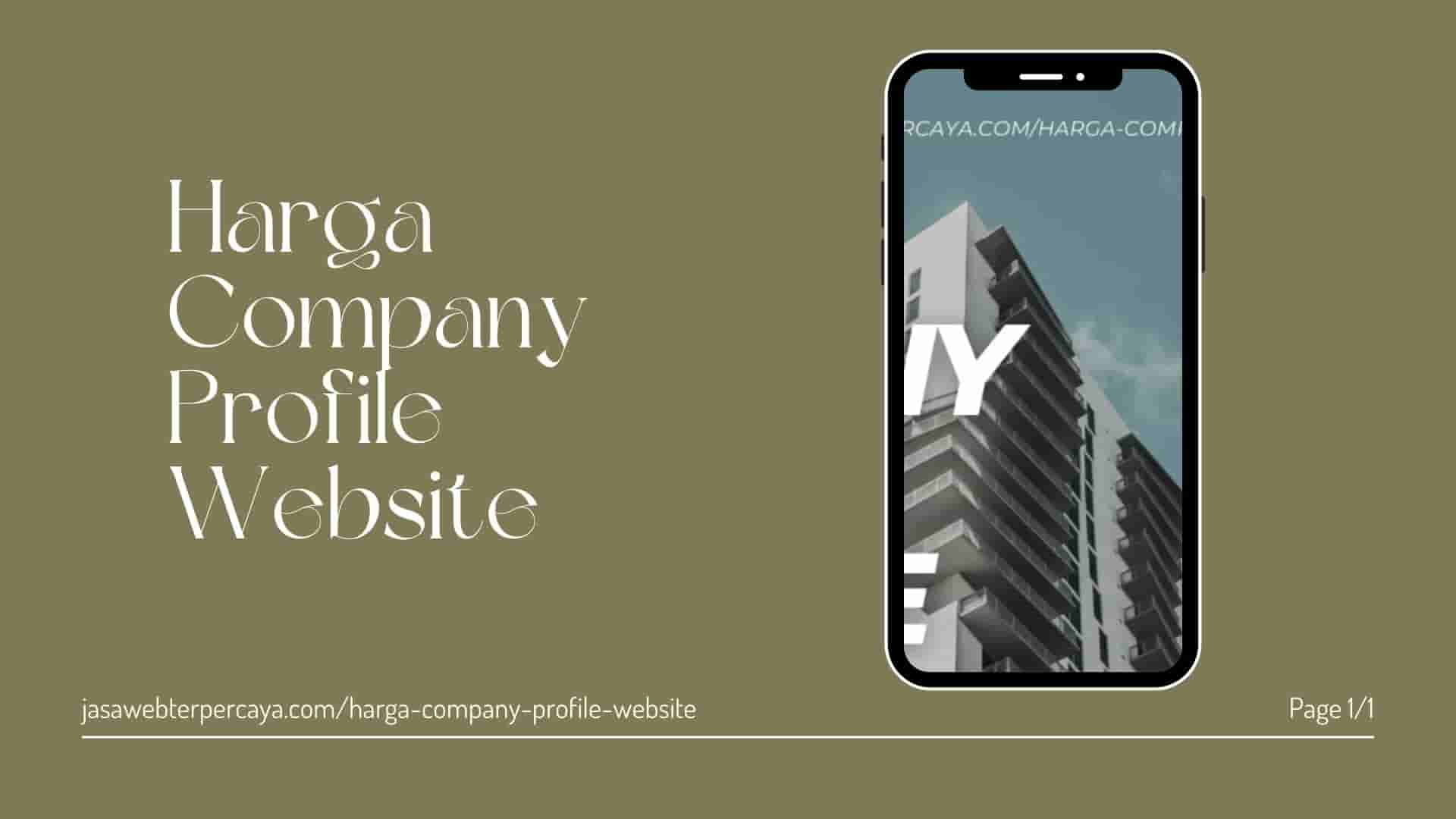 Harga Company Profile Website