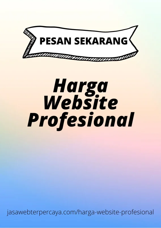 Harga Website Profesional