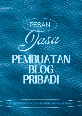 Jasa Pembuatan Blog Pribadi