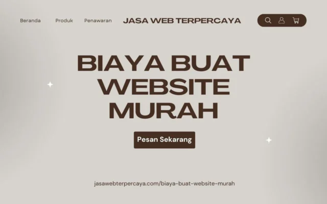 Biaya Buat Website Murah