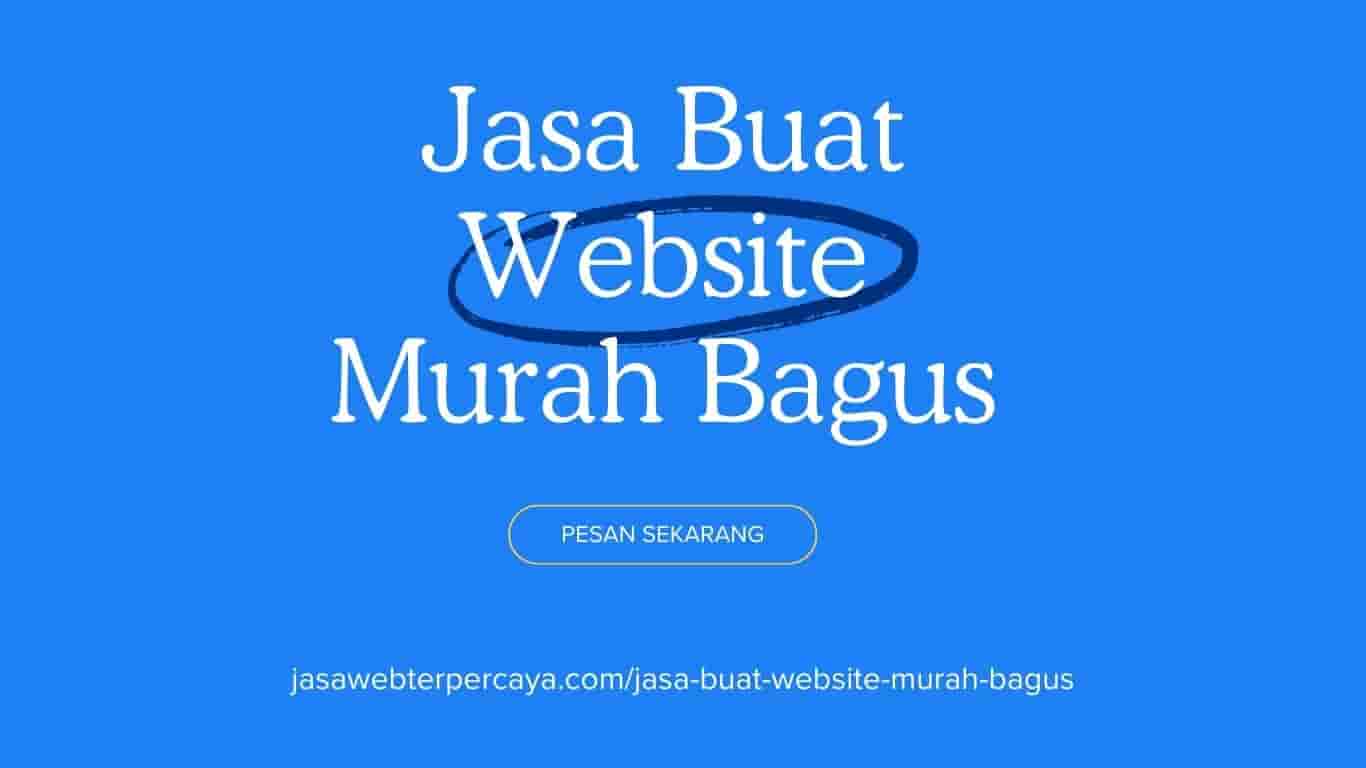 Jasa Buat Website Murah Bagus